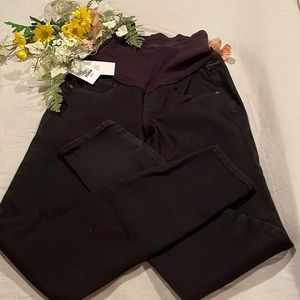 Maternity Jeans Black 25 Full Length Skinny Leg NWT led Lux Essentials
